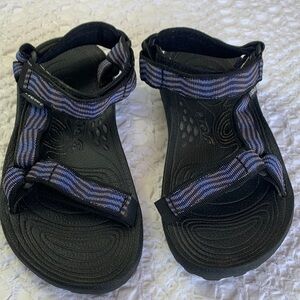 Teva Kids Striped Black Sandals